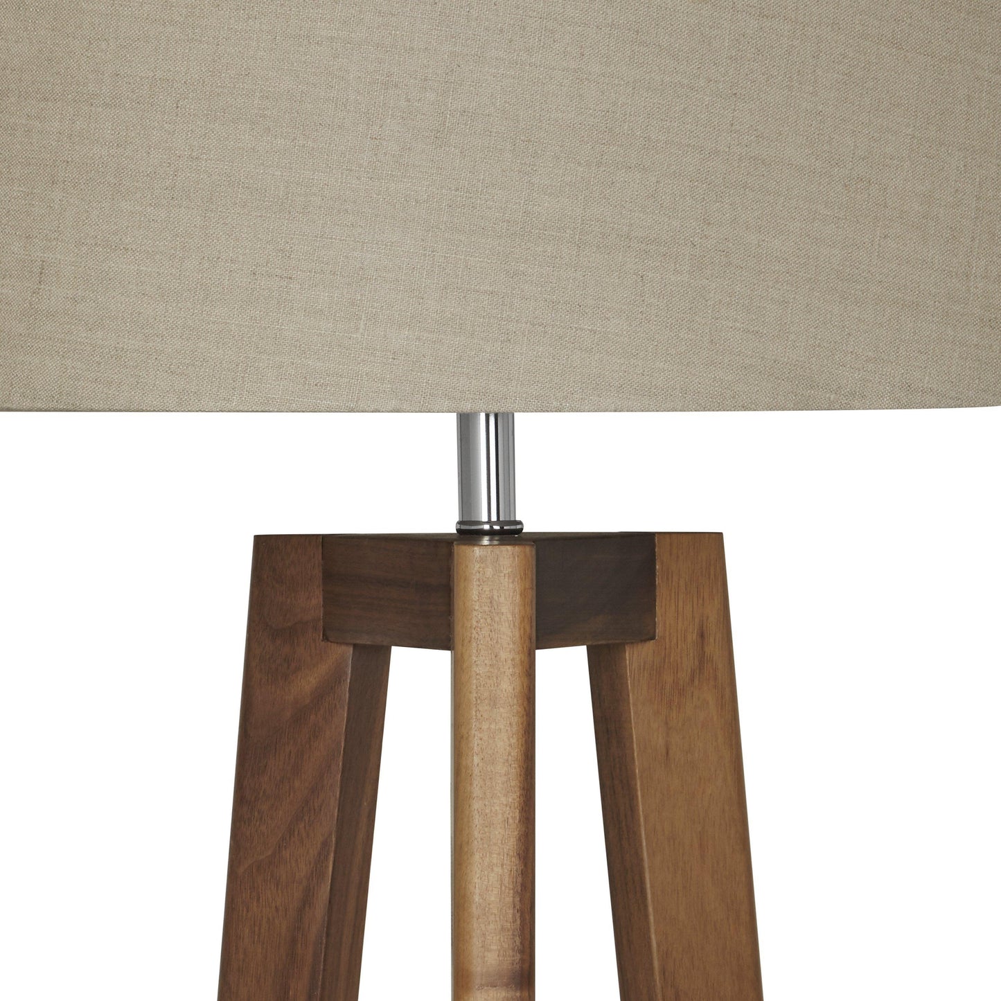 Natural Wooden Standing Floor Lamp