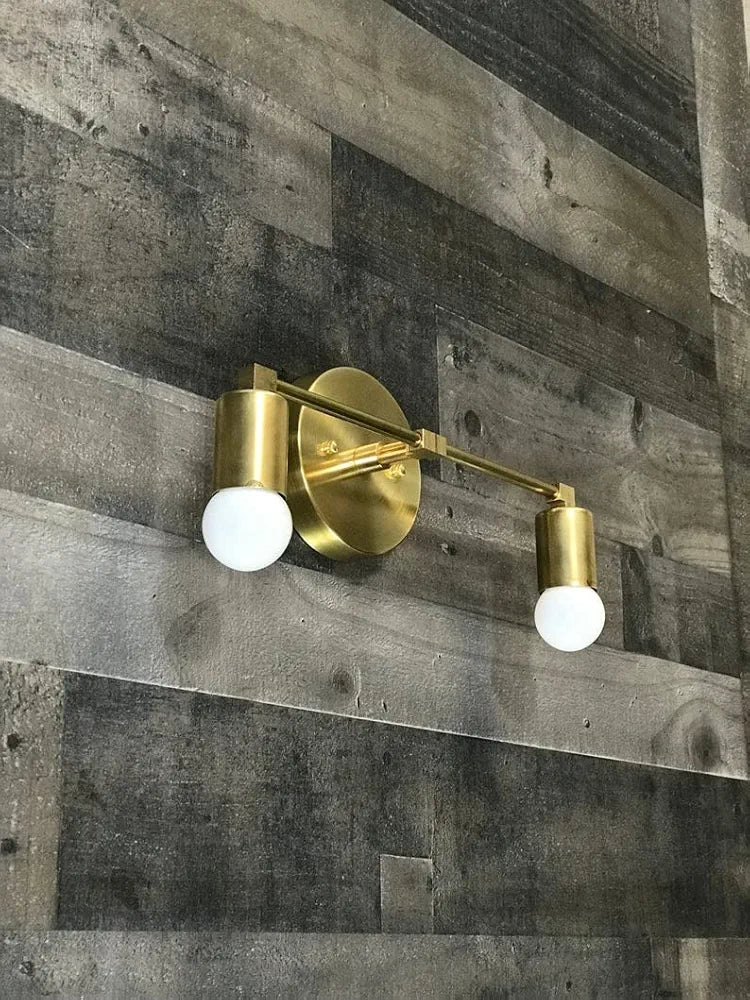 Modern Wall Sconce Vanity 2 Cone Bulb Modern Mid Century Industrial Light