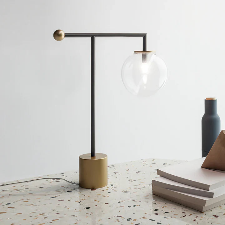 Bardot Clear Glass Shade Table Lamp