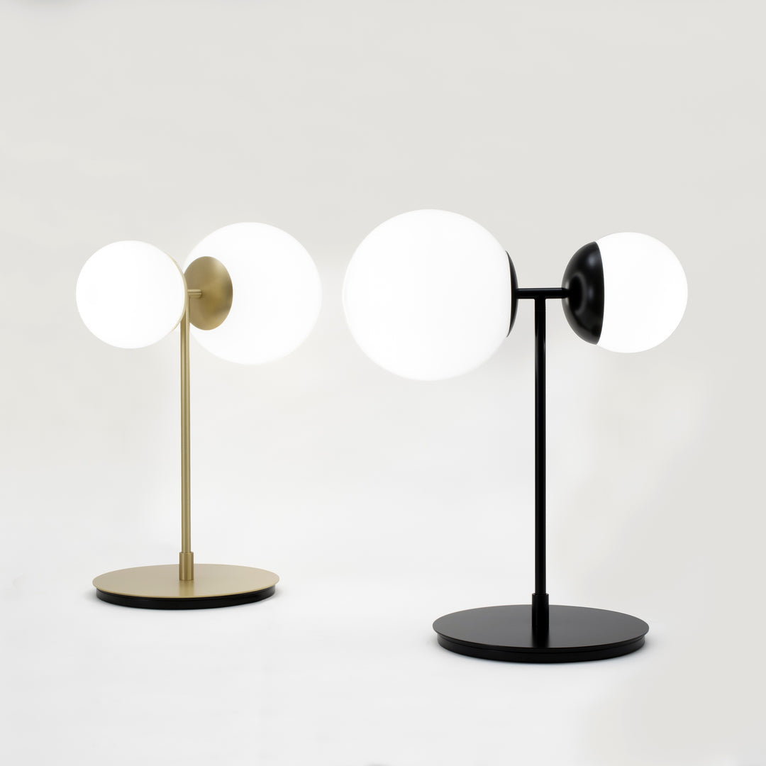 Biba Table & Desk Lamp With Double Globe Lights