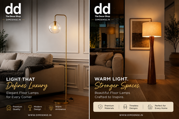 Dimdense Warmly Lit Floor Lamp Elegance