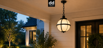 Porch Glow with Globe Pendant