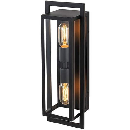Modern Porch Light Wall Mount Exterior Wall Lamp with Clear Glass Wall Sconce