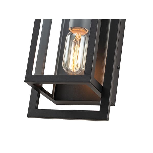 Modern Porch Light Wall Mount Exterior Wall Lamp with Clear Glass Wall Sconce