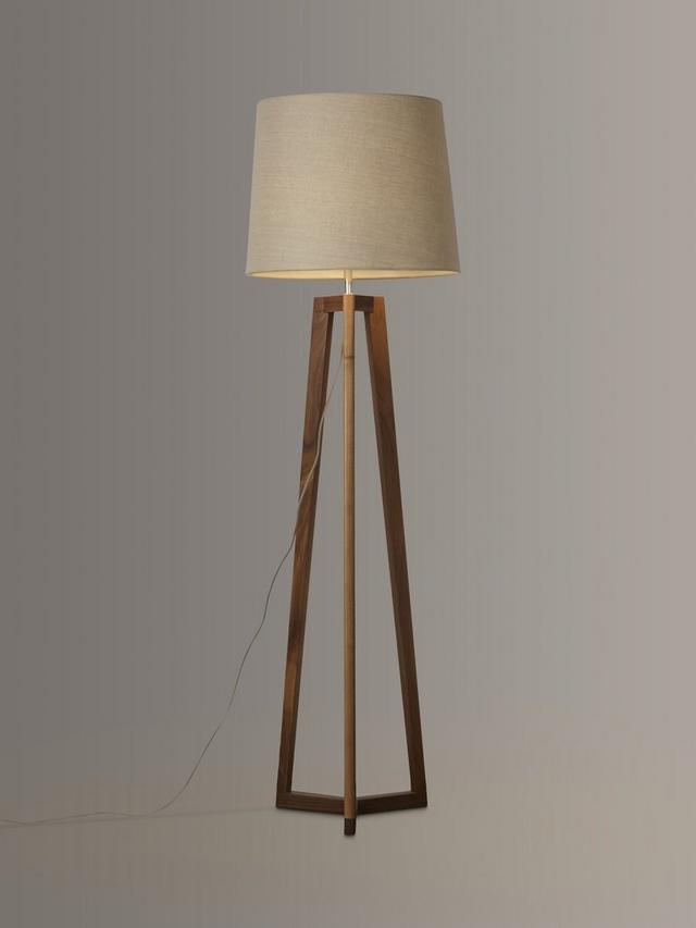 Natural Wooden Standing Floor Lamp