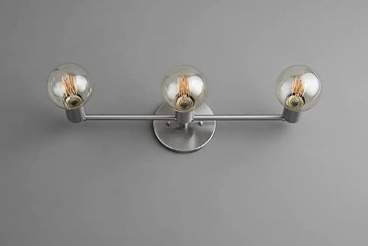 Three Bulb Minimalist Vanity Light - Bathroom Wall Light Fixture
