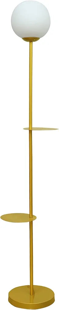 Contemporary Duo Shelf Metal Floor Lamp