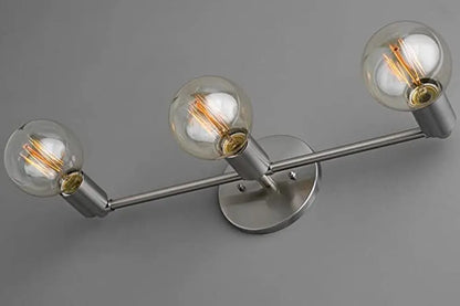 Three Bulb Minimalist Vanity Light - Bathroom Wall Light Fixture