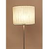 Off White Raw Silk Fabric Floor Lamp