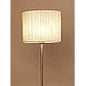 Off White Raw Silk Fabric Floor Lamp