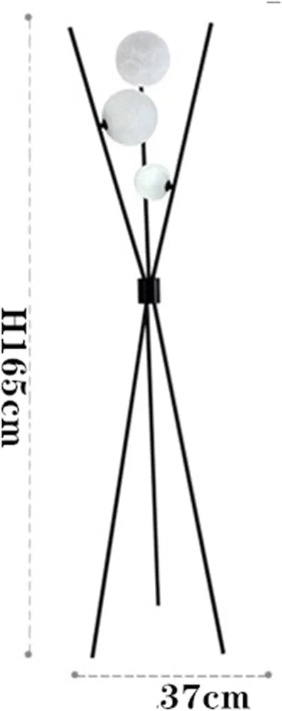 Moon Tripod Floor Lamp With 3 Lights