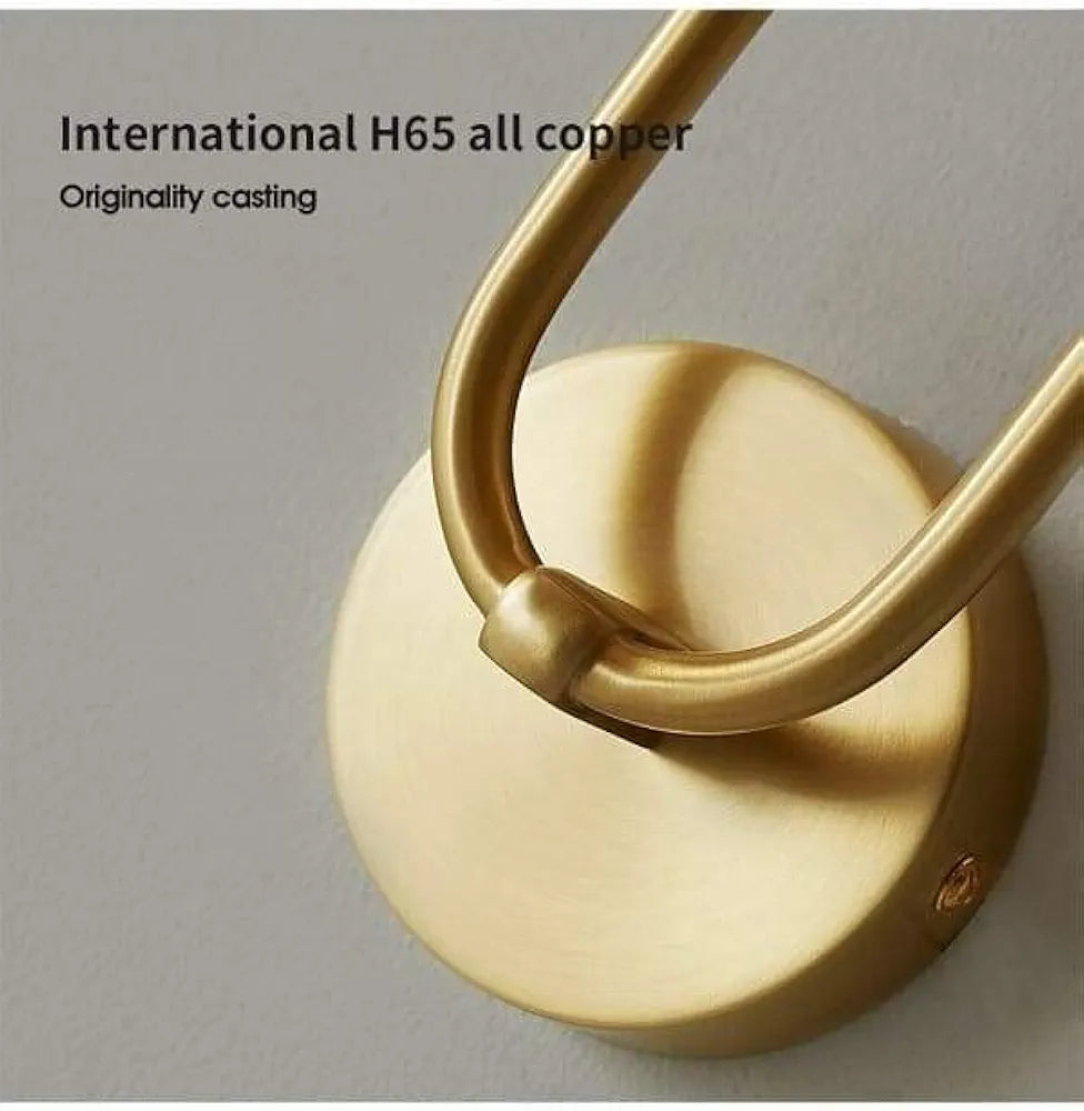 Swan Neck Tinted Glass Globe Wall Light - 7 Inch - Amber