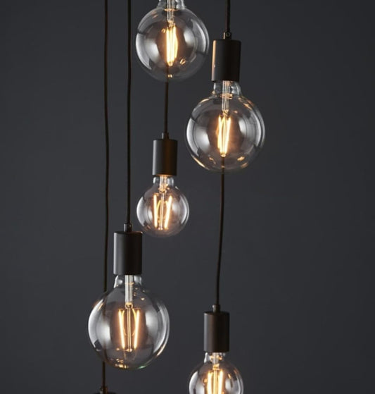 Round Cluster 6 Light Chandelier Hanging Pendant Ceiling Light