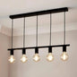 5 Light Diner Ceiling Fitting Black