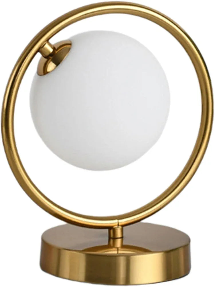 Unique Gold Plated Table Lamp With Moon Light