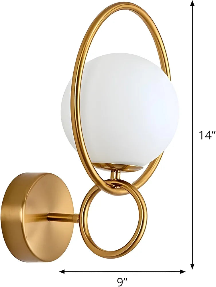 Fort Halo Ring Gold Wall Light