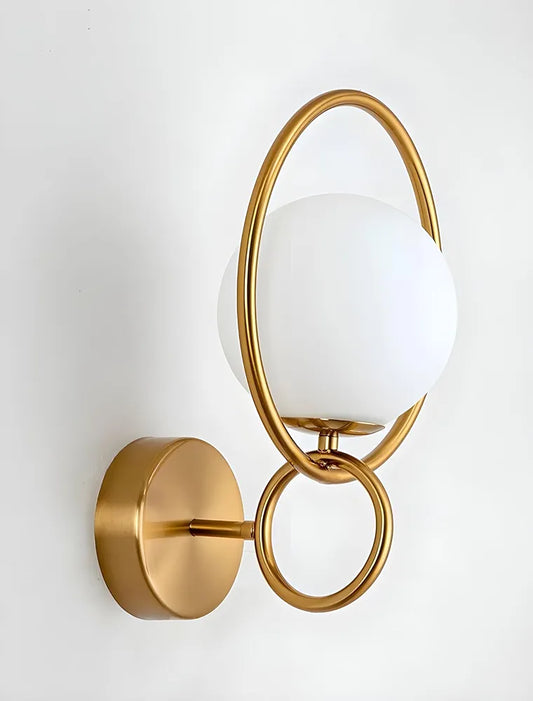 Fort Halo Ring Gold Wall Light