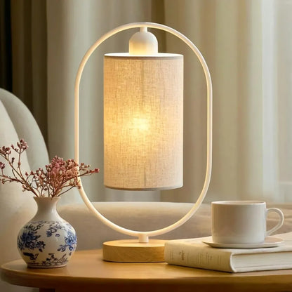 Modern Oval Shape Bedside Lamp for Living Room