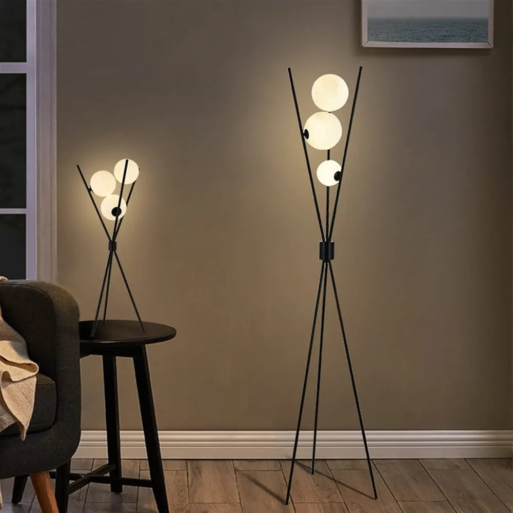 Moon Tripod Floor Lamp With 3 Lights