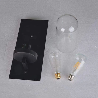 1 -Light 13.5-in H Matte Black Hardwired Outdoor Wall Light