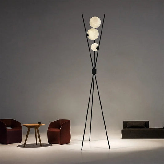 Moon Tripod Floor Lamp With 3 Lights