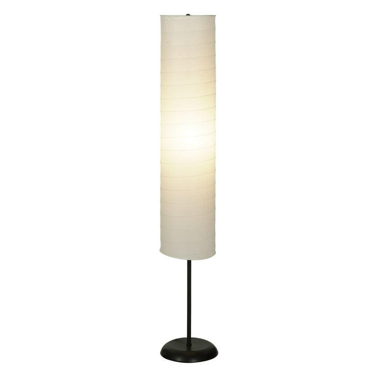 Bohemian Collapsible Floor Lamp, with Ricepaper Ivory Shade