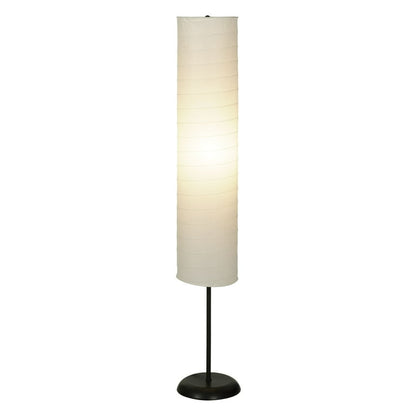 Bohemian Collapsible Floor Lamp, with Ricepaper Ivory Shade