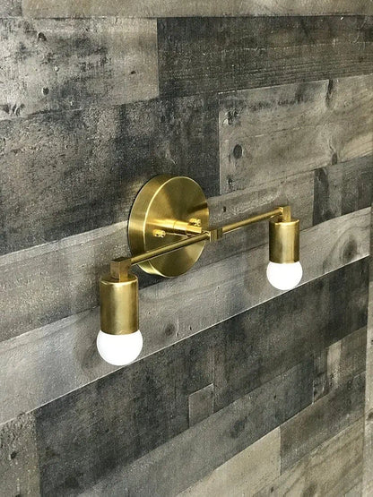 Modern Wall Sconce Vanity 2 Cone Bulb Modern Mid Century Industrial Light