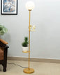 Contemporary Duo Shelf Metal Floor Lamp