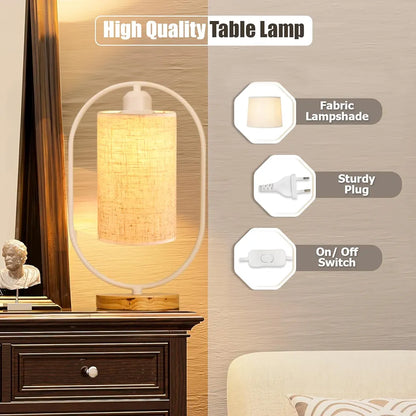 Modern Oval Shape Bedside Lamp for Living Room