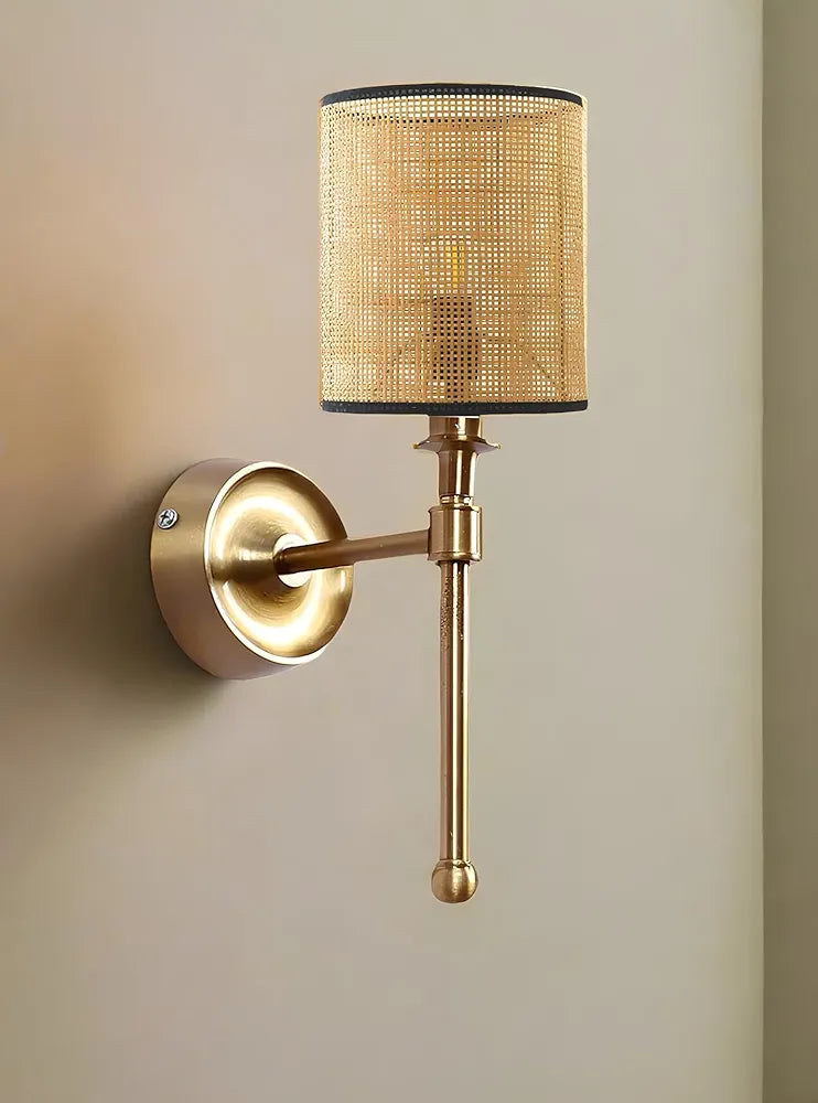 Vogue Callan Wall Light With Fabric Shade Wall Sconce