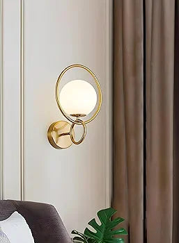 Fort Halo Ring Gold Wall Light