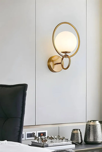 Fort Halo Ring Gold Wall Light