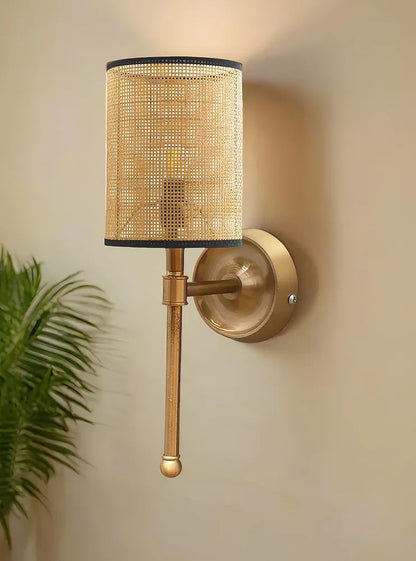 Vogue Callan Wall Light With Fabric Shade Wall Sconce