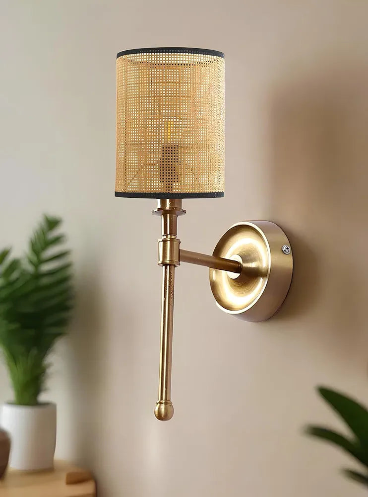 Vogue Callan Wall Light With Fabric Shade Wall Sconce