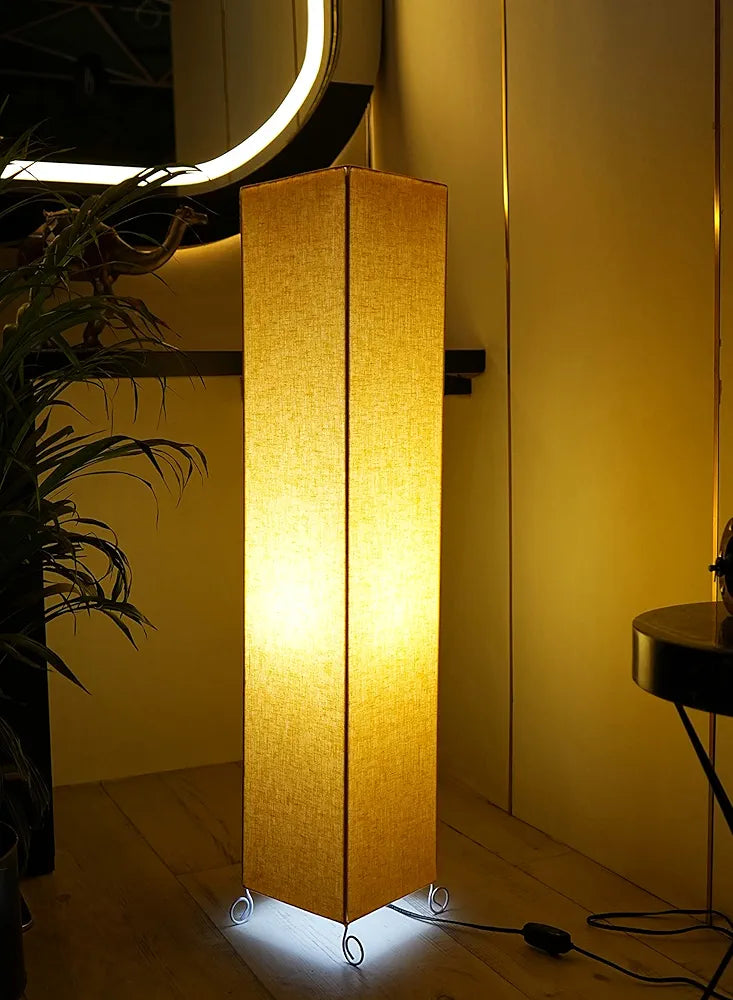 The Light Shadow Cotton Fabric Floor Lamp