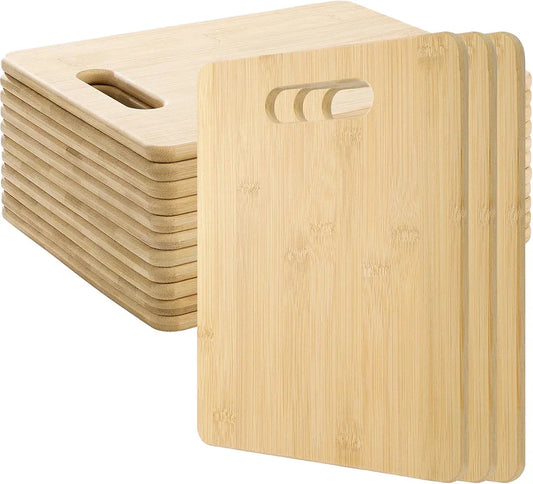 Dim & Dense Natural Wooden Chopping Board | 28 x 22 cm | Thick & Durable Cutting Board