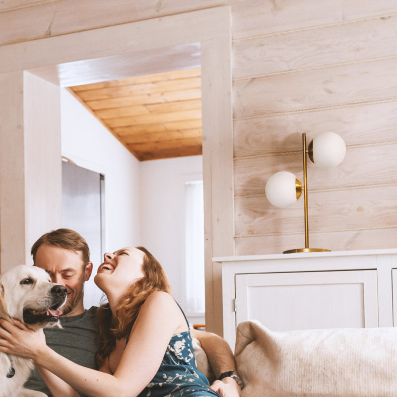 Sphere Double Moon Light Table & Desk Lamp