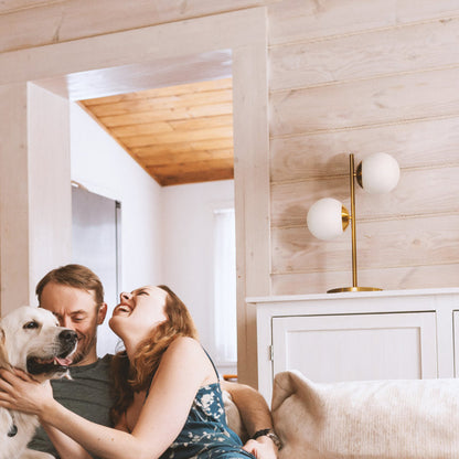 Sphere Double Moon Light Table & Desk Lamp