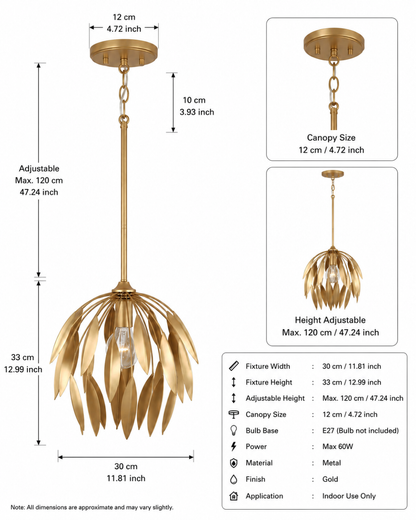Aurora Bloom Pendant Light