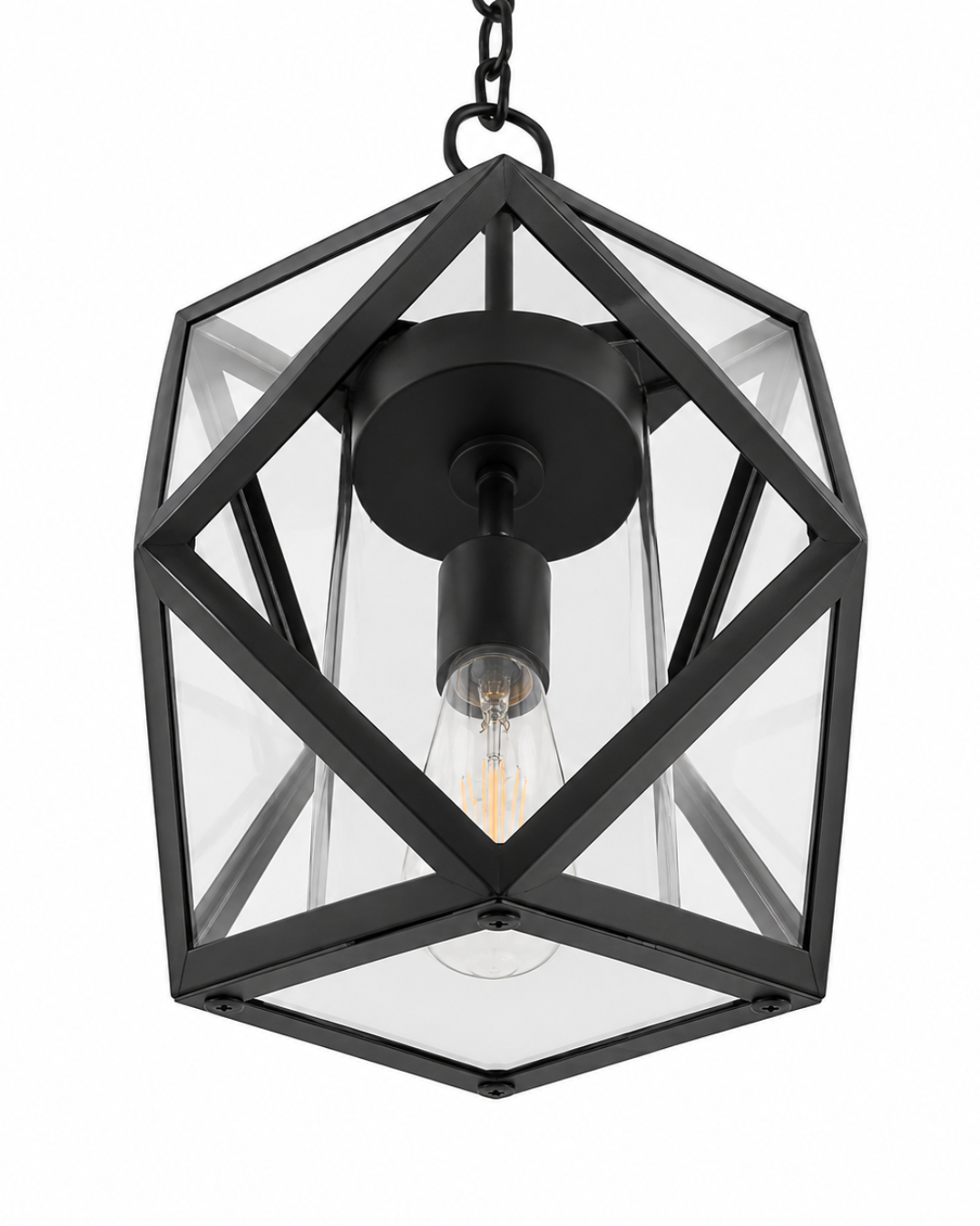 Crystal Geometric Glass Pendant Light