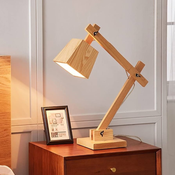 Adjustable Wooden Desk study Lamp
