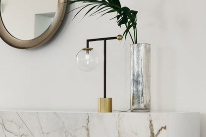 Bardot Clear Glass Shade Table Lamp