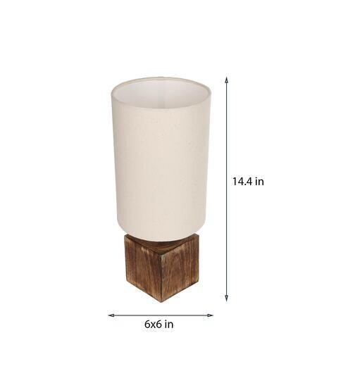 Marsham Table With With Round Fabric Shade