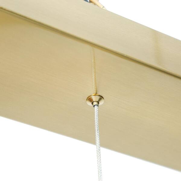 Integrated LED Brass Modern Island Chandelier, Farmhouse  Pendant Light