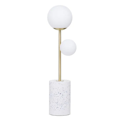 2 Globe Lights Table lamp With Marble Base