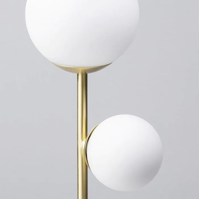 2 Globe Lights Table lamp With Marble Base