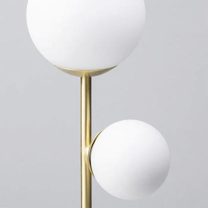 2 Globe Lights Table lamp With Marble Base