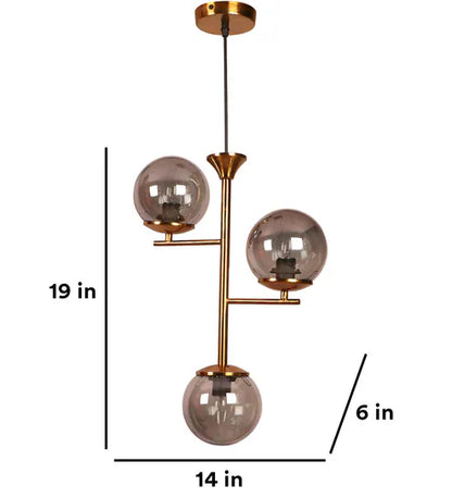 Demarius Gold Iron Hanging Light