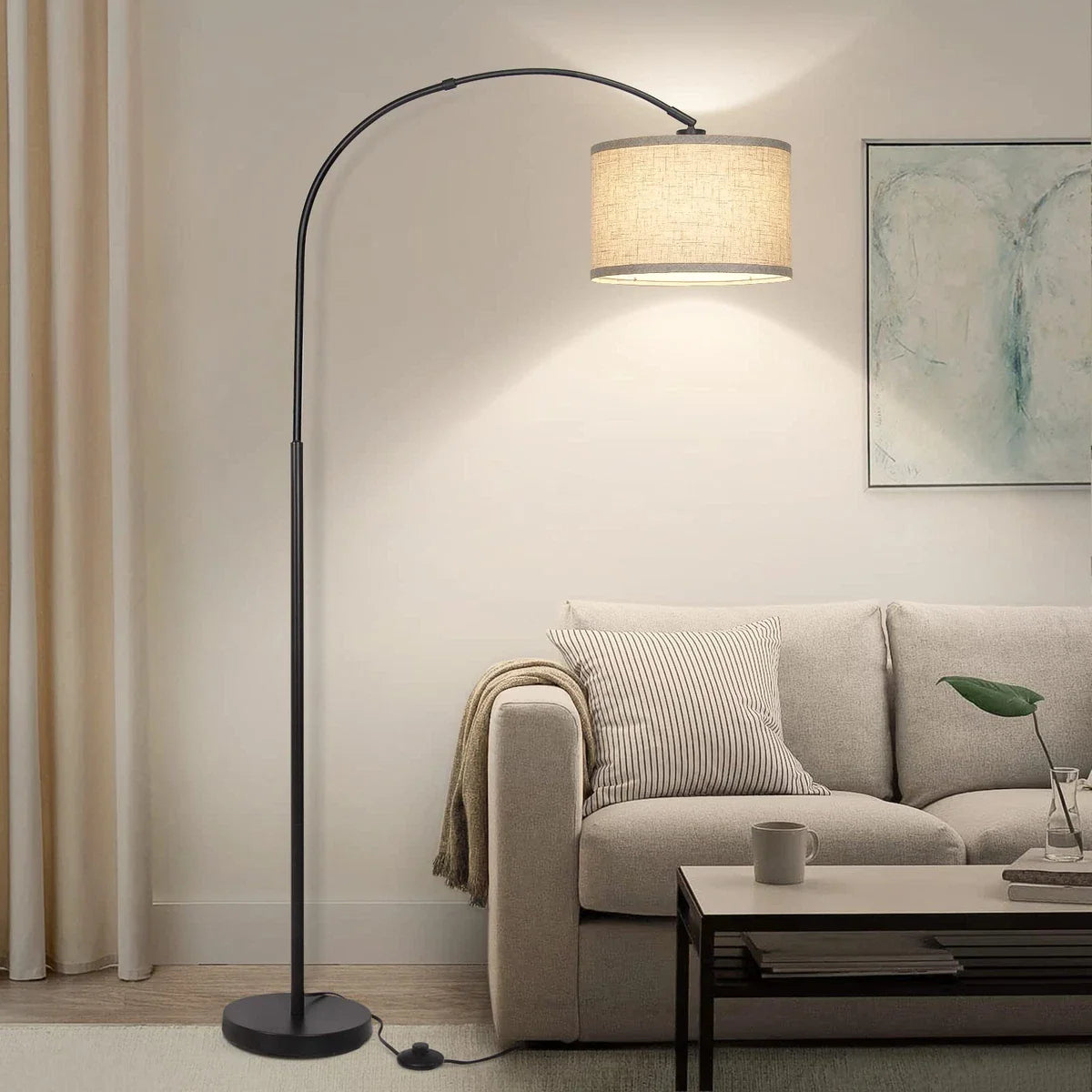 Metal Arc Sectional Floor Lamp
